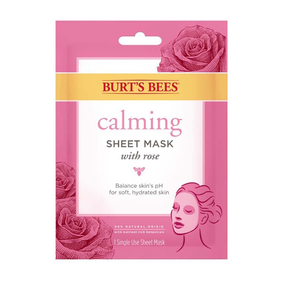 Burt's Bees Calming With Rose Sheet Mask - 1 Mask - Bloom Pharmacy