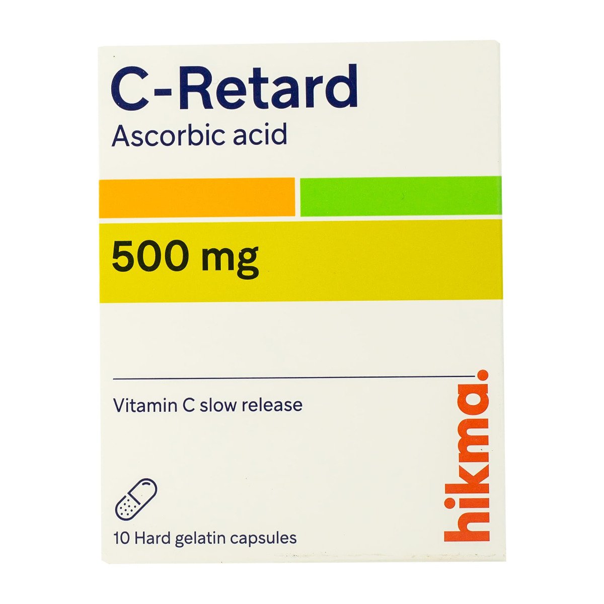 C Retard 500 mg - 10 Capsules - Bloom Pharmacy