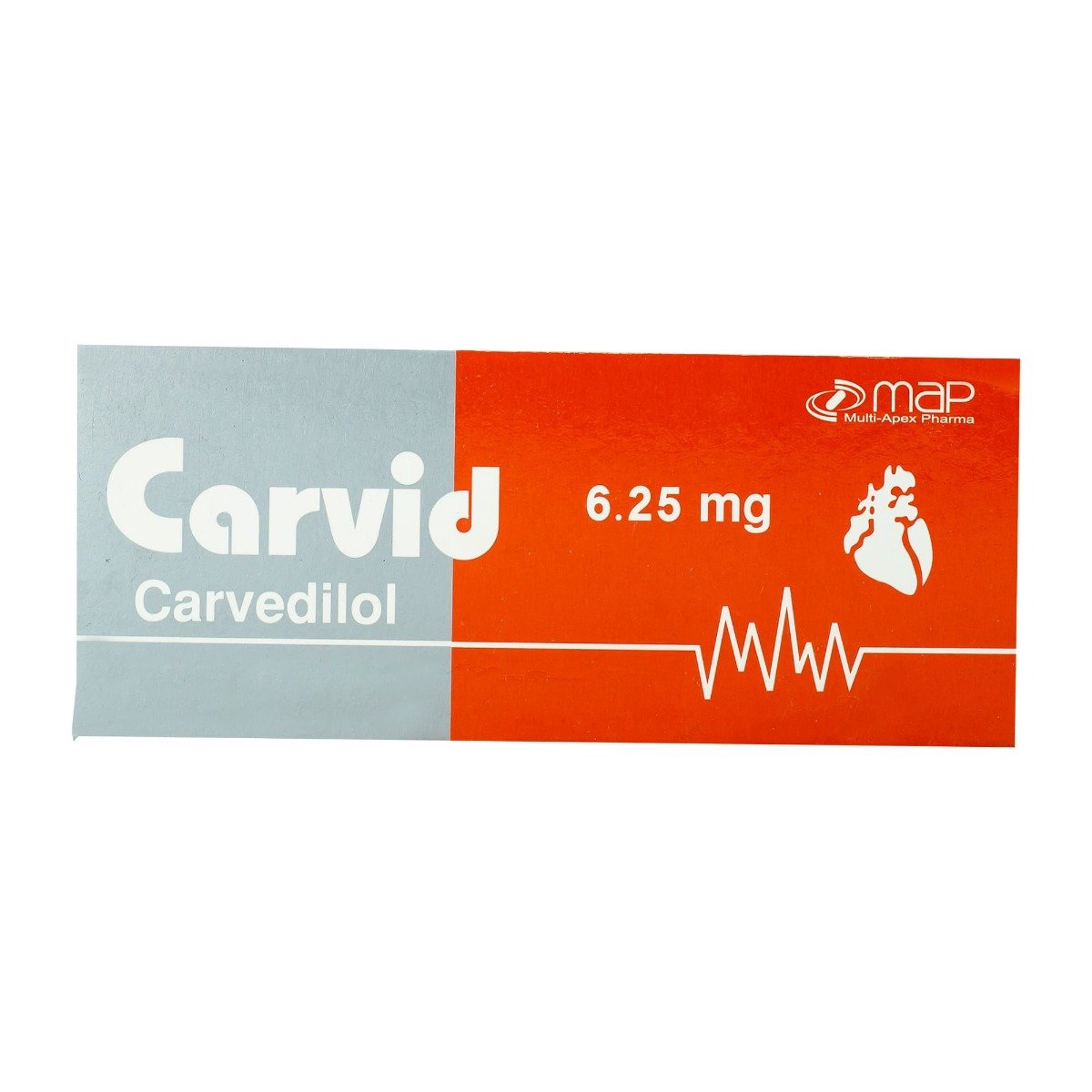 Carvid 6.25 mg - 20 Tablets - Bloom Pharmacy