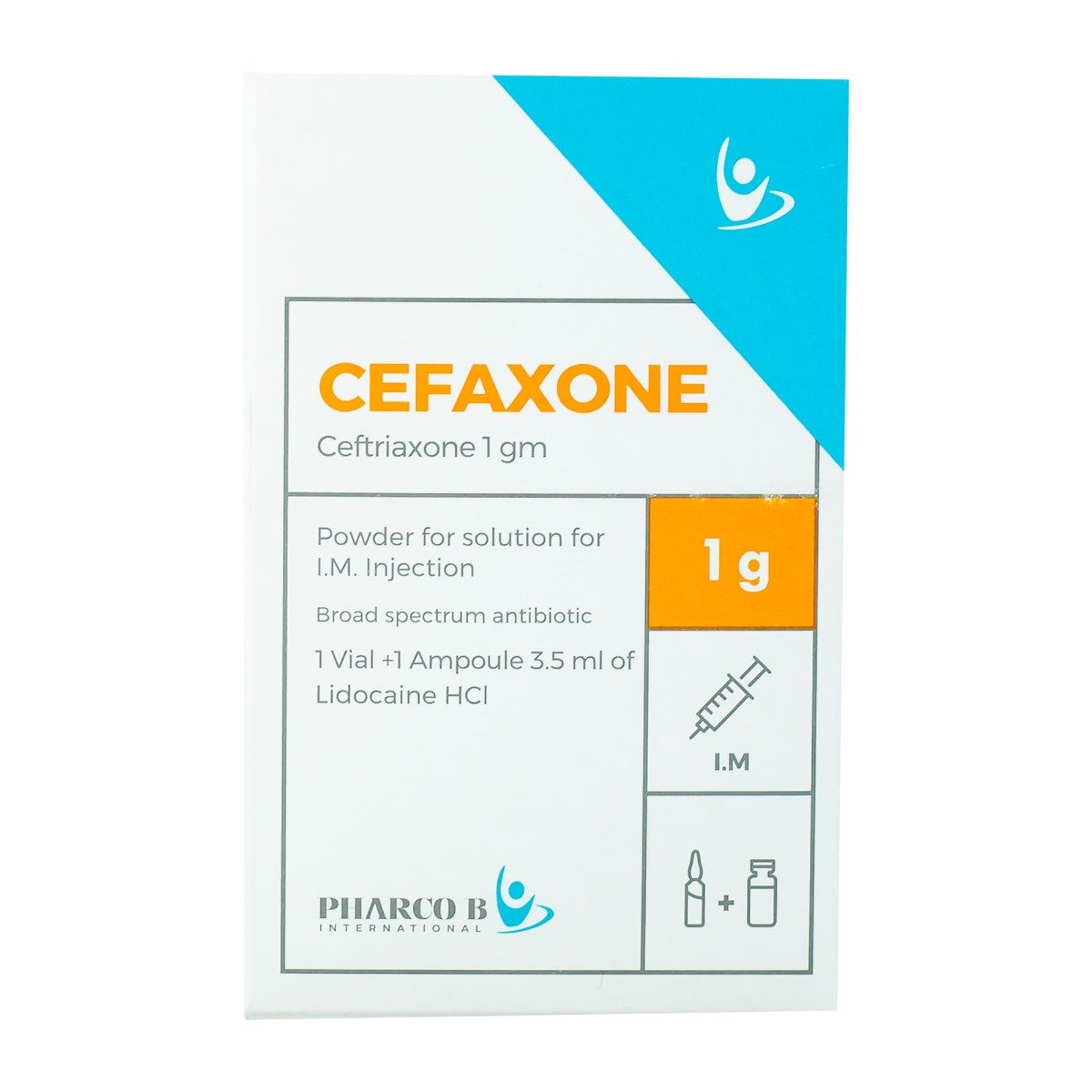 Cefaxone 1 gm IM - 1 Vial - Bloom Pharmacy