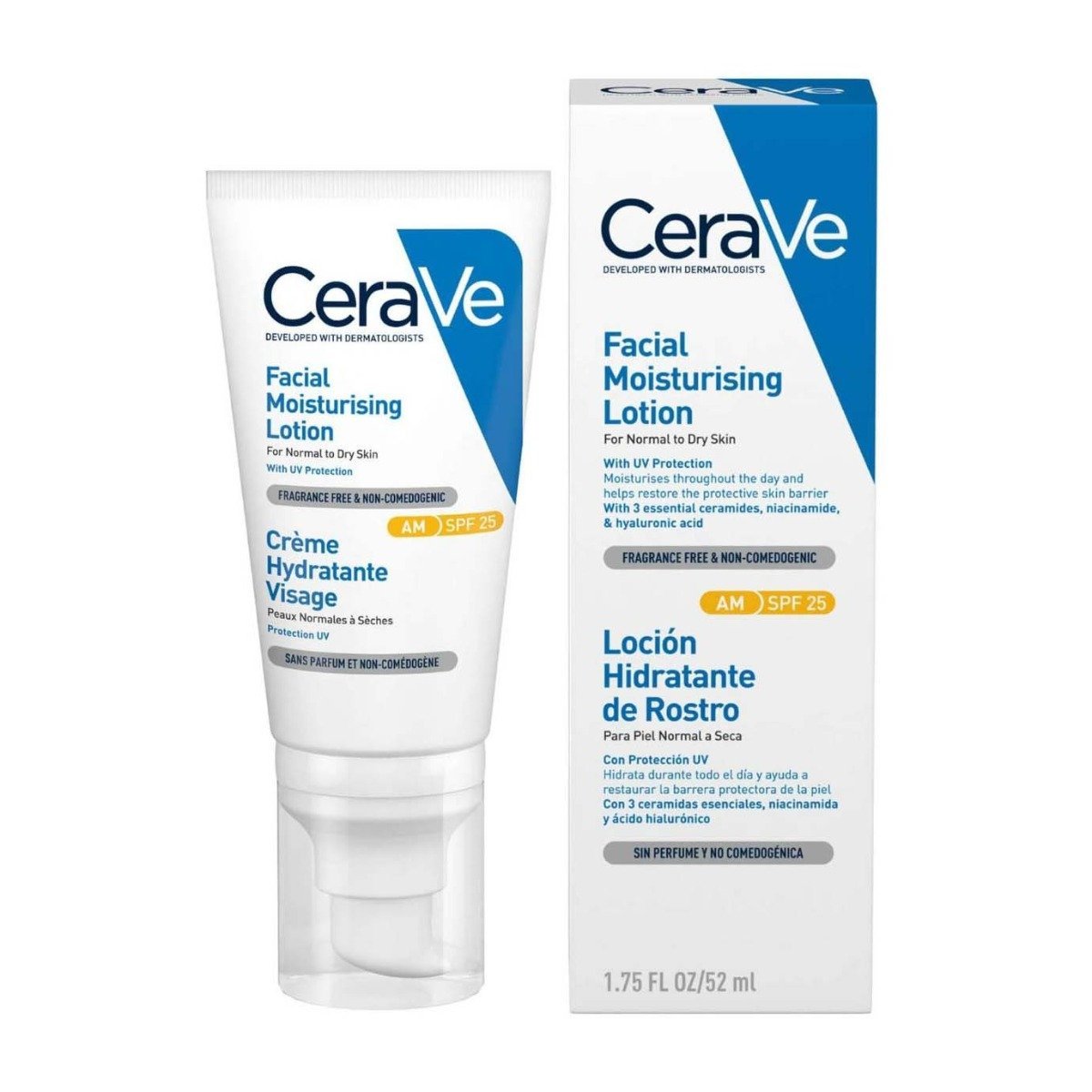 Cerave Facial Lotion AM SPF25 - 52ml - Bloom Pharmacy