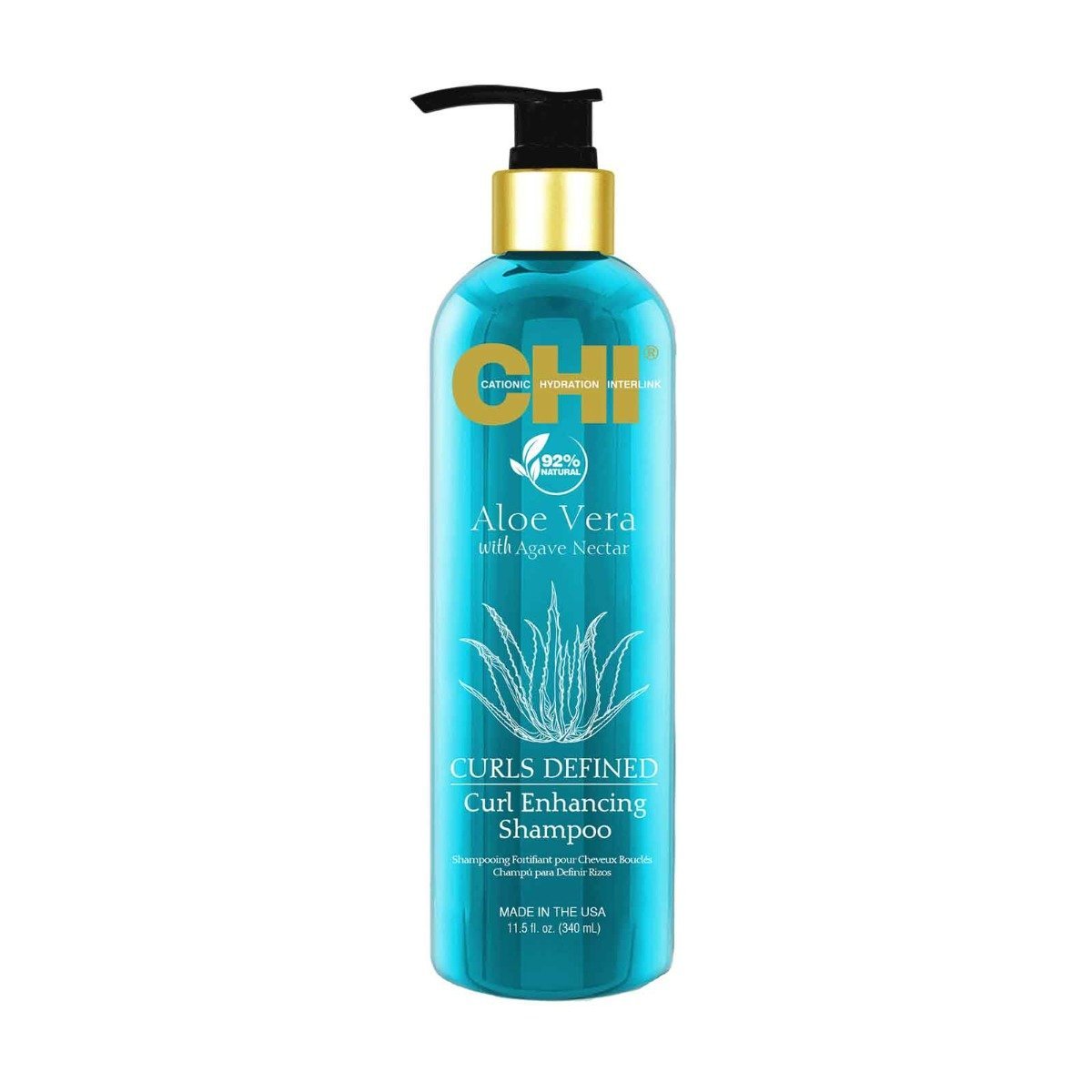 CHI Aloe Vera Curls Defined Curl Enhancing Shampoo - 340ml - Bloom Pharmacy