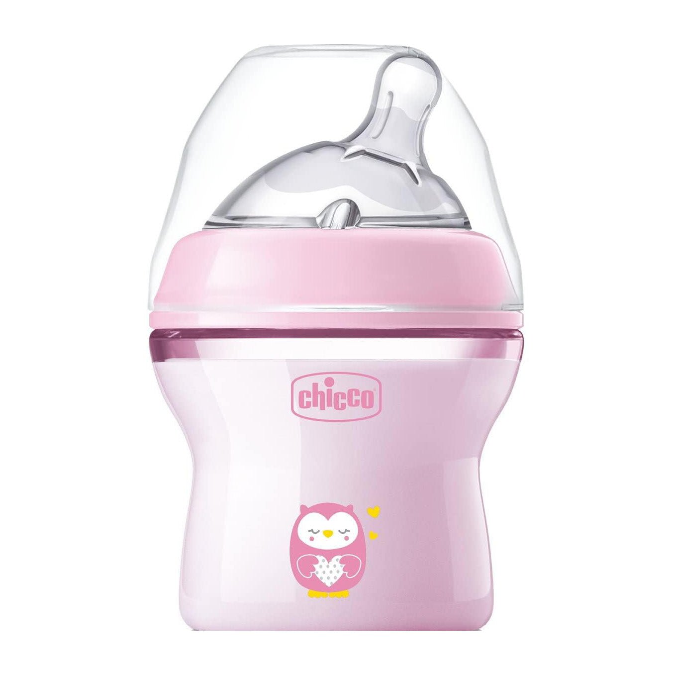 Chicco Pink Natural Feeling Slow Flow Bottle 0m+ - Bloom Pharmacy