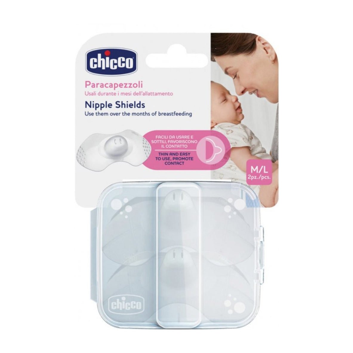 Chicco Skin Silicon Nipple Shield M/L - Bloom Pharmacy