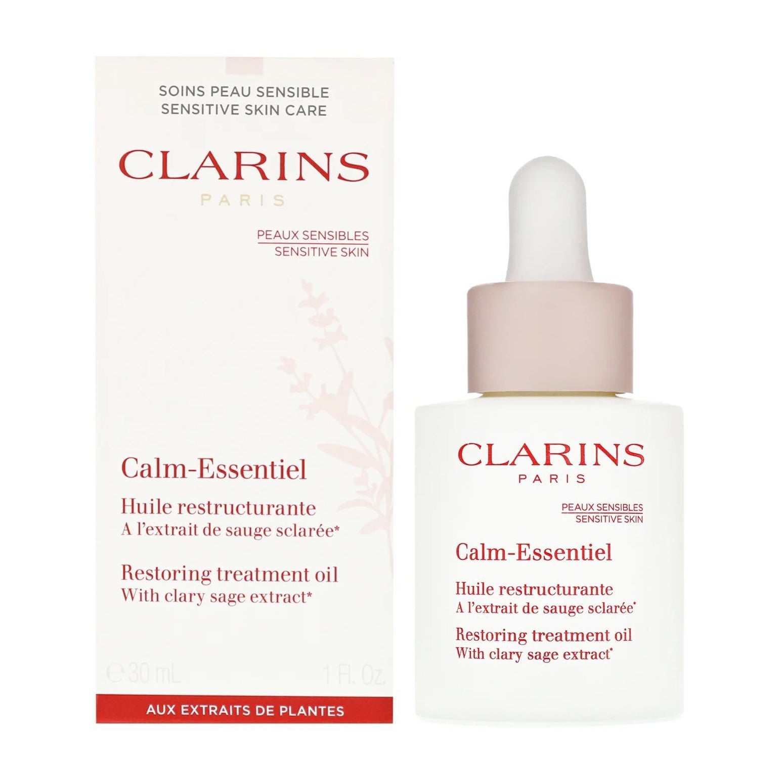 Clarins Calm Essentiel Restoring Treatment Oil – 30ml - Bloom Pharmacy