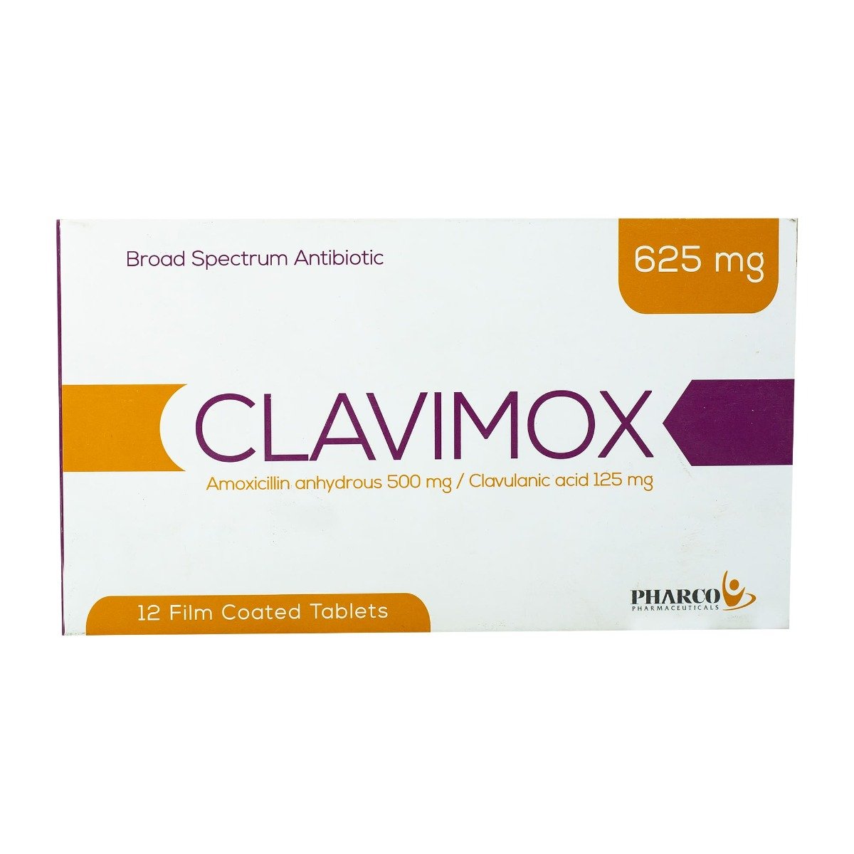 Clavimox 625 mg - 12 Tablets