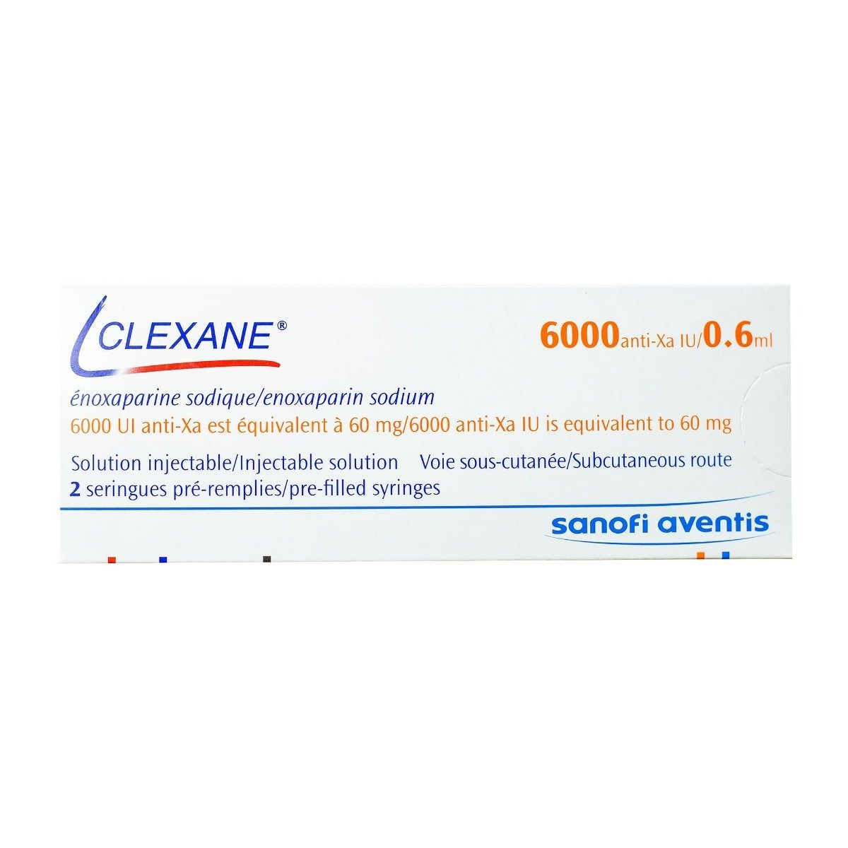 Clexane 60 mg-0.6 ml - 2 Syringes - Bloom Pharmacy
