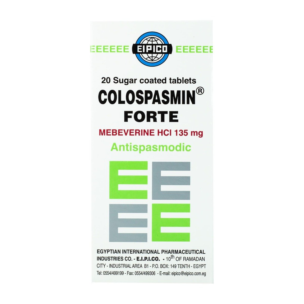 Colospasmin Forte - 20 Tablets - Bloom Pharmacy