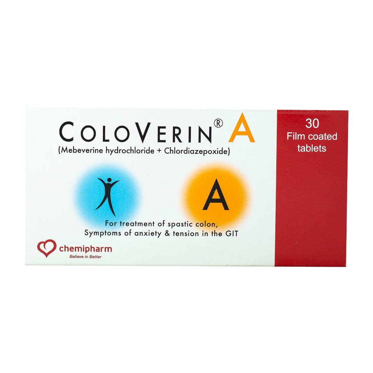 Coloverin A - 30 Tablets - Bloom Pharmacy