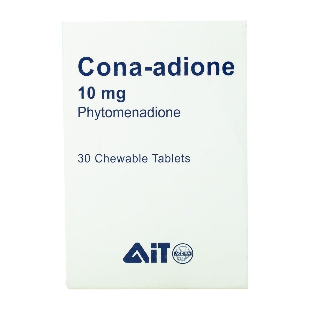 Cona Adione 10 mg - 30 Chewable Tablets - Bloom Pharmacy