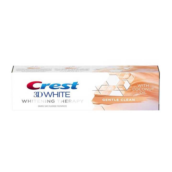 Crest 3D White White Whitening Therapy Gentle Clean With Coconut Oil Toothpast – 75ml - Bloom Pharmacy