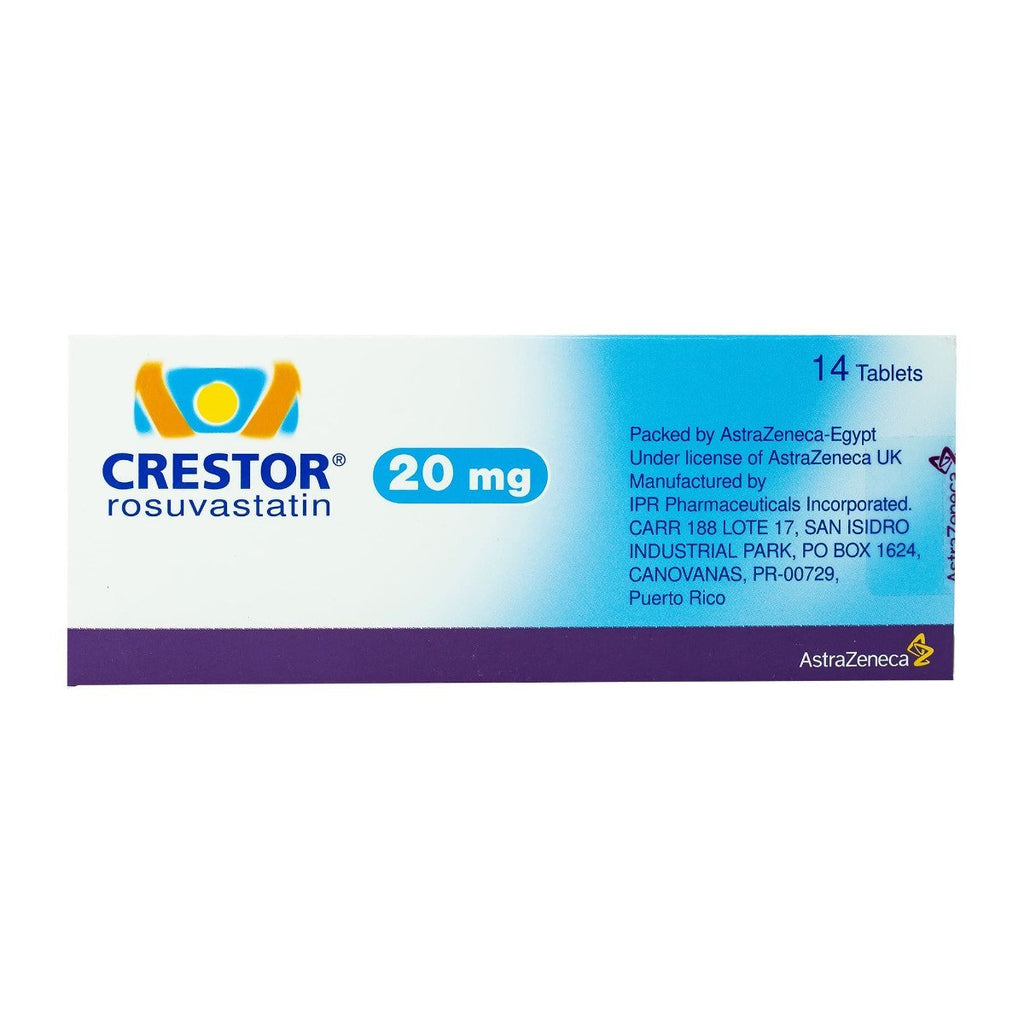 Crestor 20 mg 14 Tablets Bloom Pharmacy