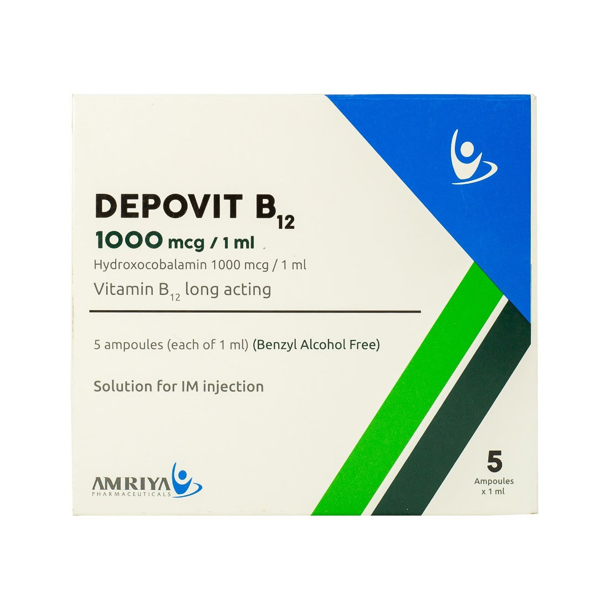 Depovit B12 1000 mcg-ml - 5 Ampoules - Bloom Pharmacy