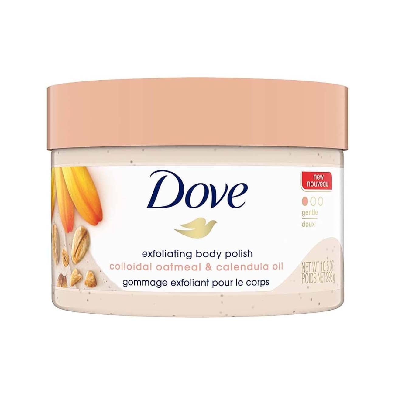 Dove Exfoliating Body Polish 298gm - Colloidal Oatmeal & Calendula Oil - Bloom Pharmacy