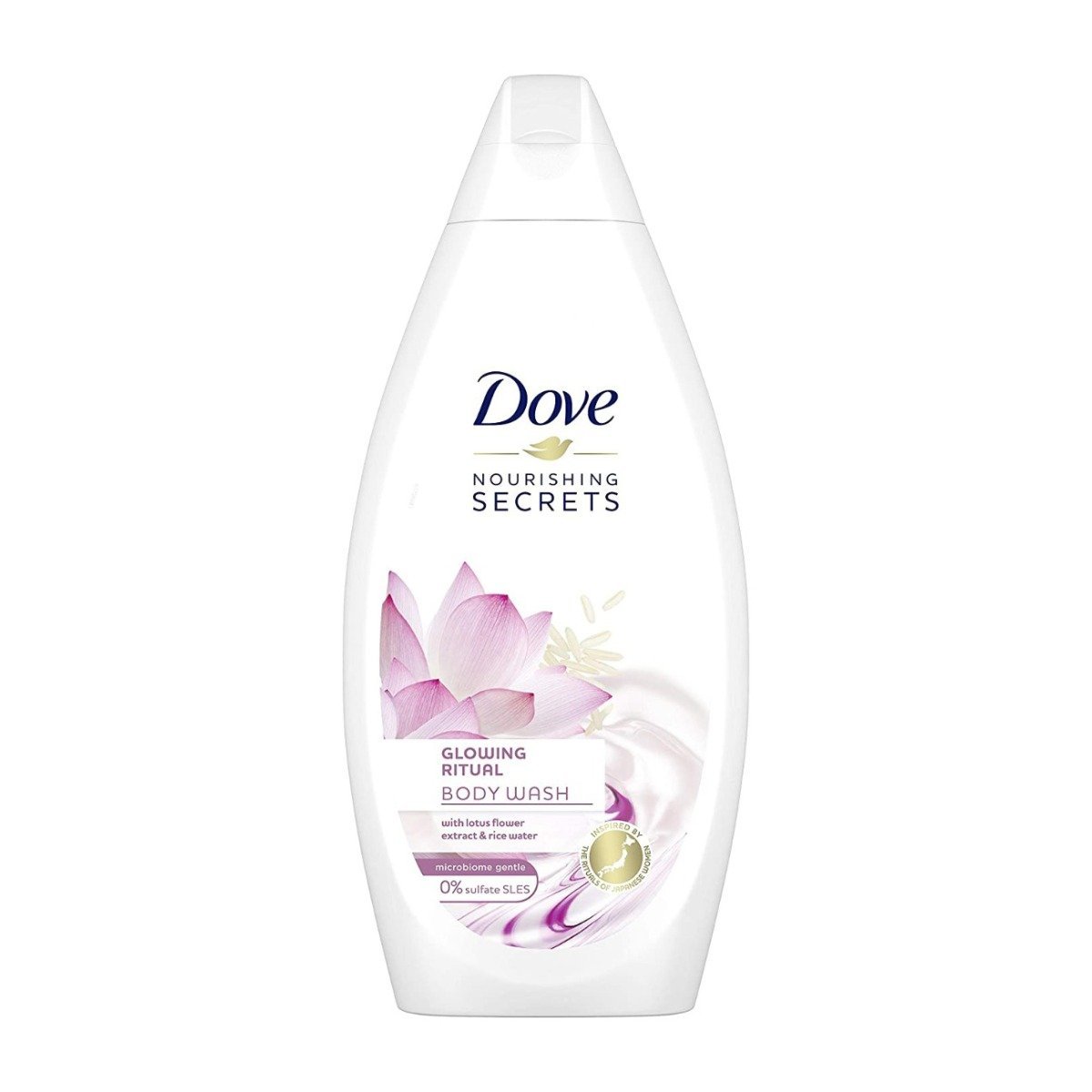 Dove Glowing Ritual With Lotus Flower and Rice Body Wash - 500ml - Bloom Pharmacy