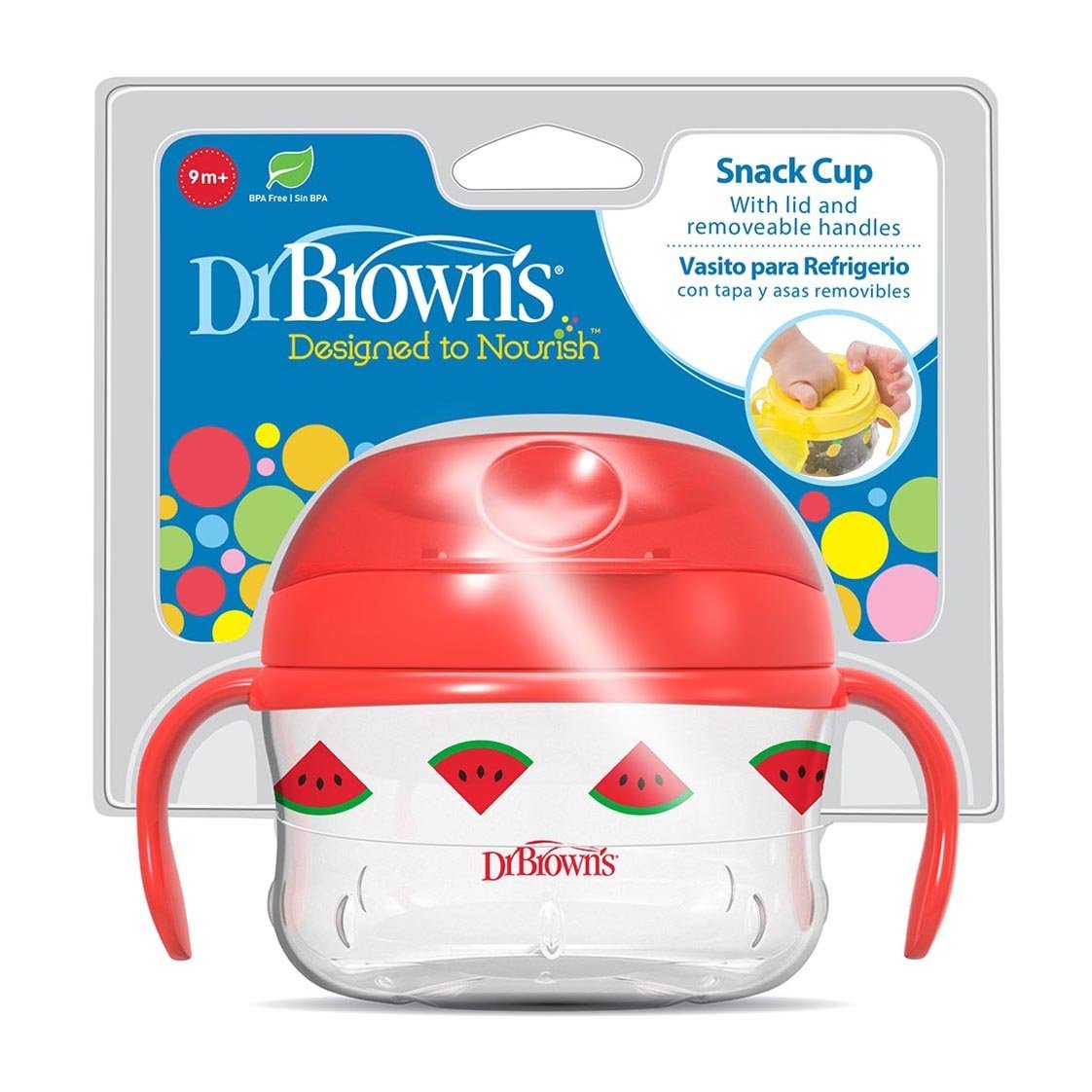 Dr. Brown’s Nourish Snack Cup 9m+ - Red - Bloom Pharmacy