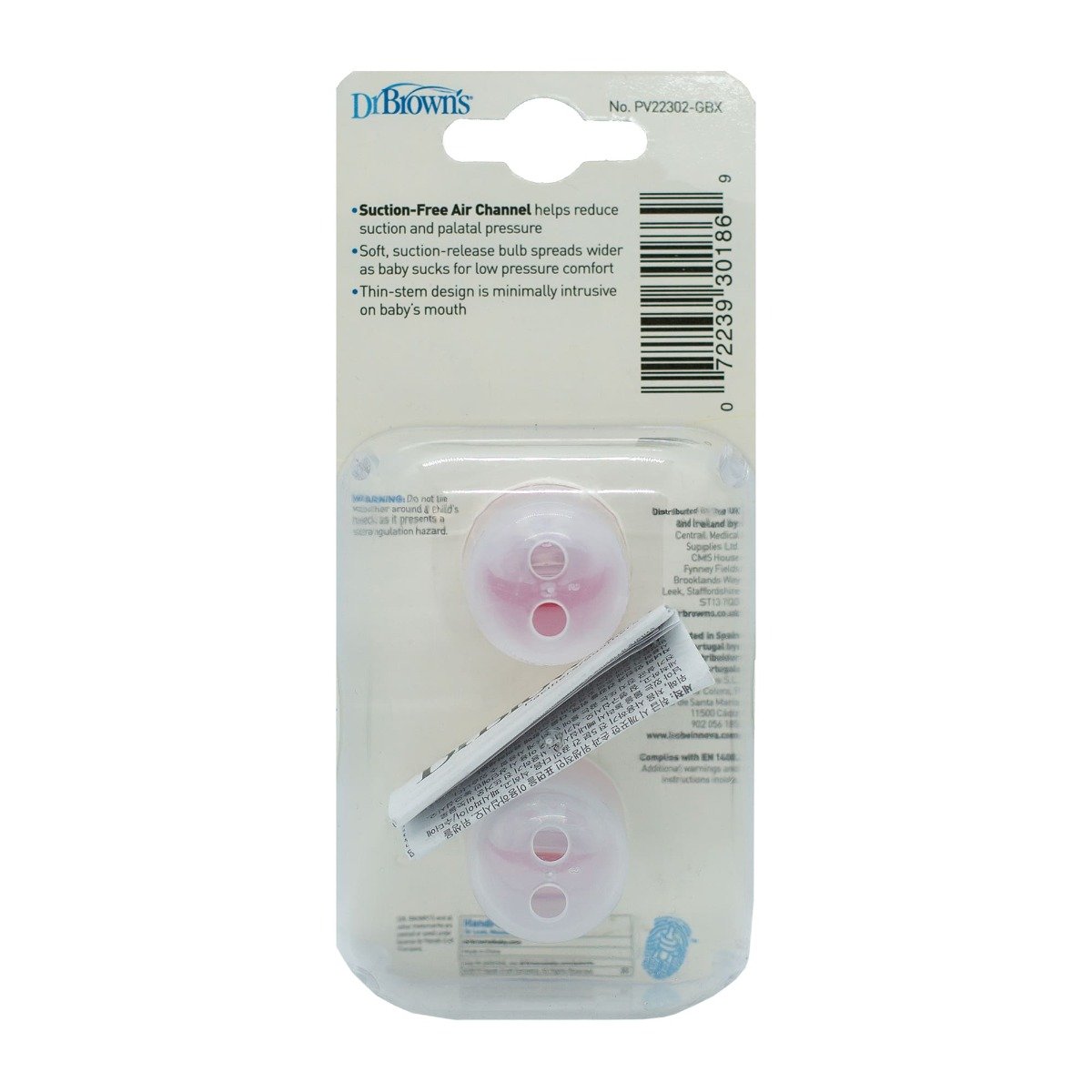 Dr. Brown's Prevent Contoured Pacifier 6-18m – Pink - Bloom Pharmacy