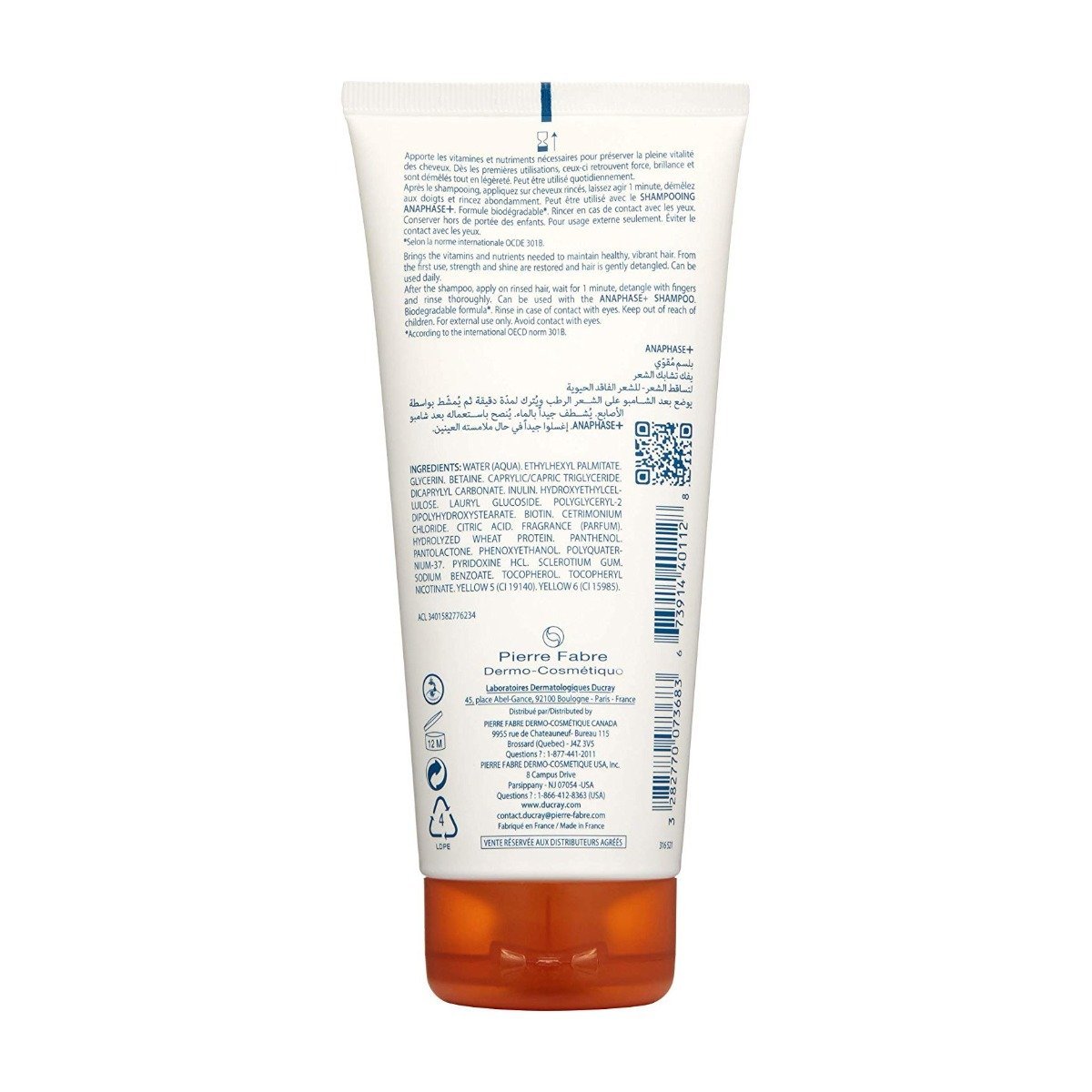 Ducray Anaphase+ Strengthening Conditioner - 200ml - Bloom Pharmacy