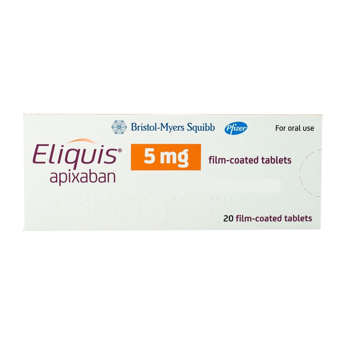 Eliquis 5 mg - 20 Tablets - Bloom Pharmacy