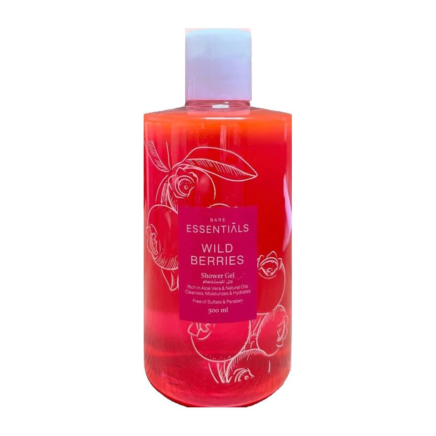Essentials Wild Berries Shower Gel – 500ml - Bloom Pharmacy
