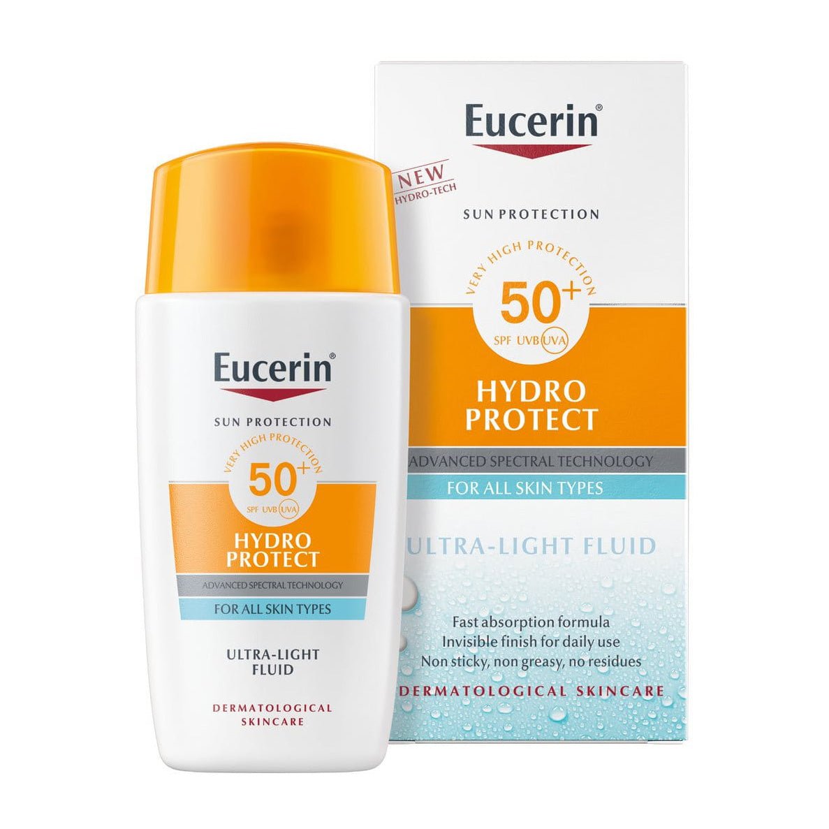 Eucerin Sun Face Hydro Protect Ultra-Light Fluid SPF 50+ - 50ml - Bloom Pharmacy