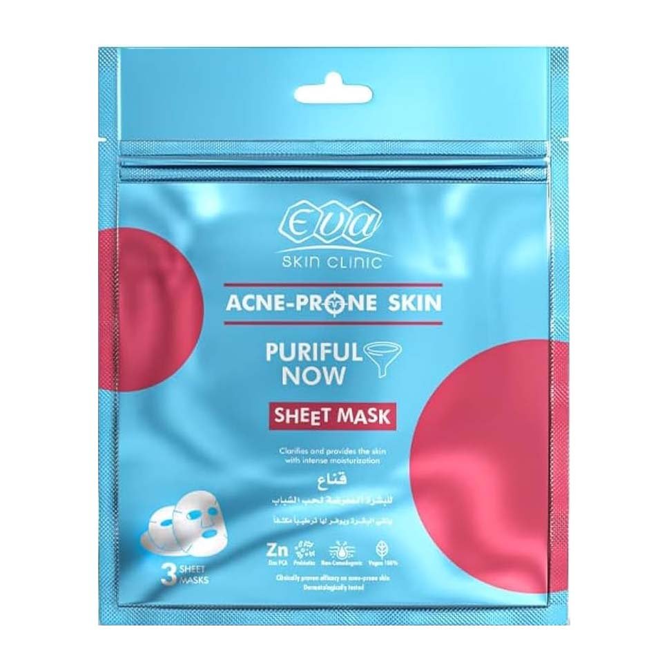 Eva Acne-Prone Skin Sheet Masks – 3 Sheets - Bloom Pharmacy