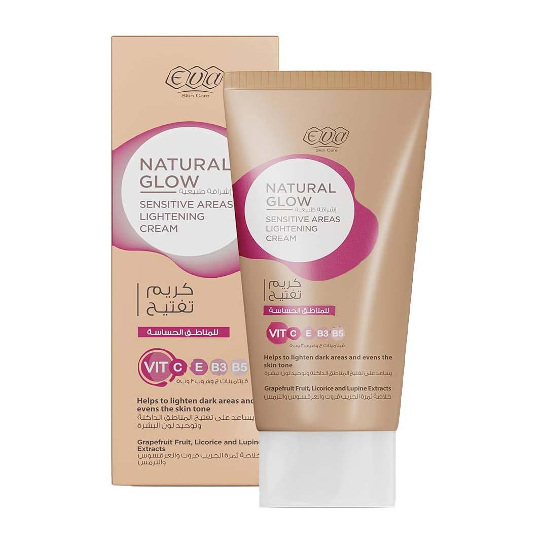 Eva Natural Glow Sensitive Areas Lightening Cream - 50gm - Bloom Pharmacy