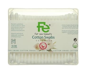 Fe Cotton Swabs Softness 200 Pcs - Bloom Pharmacy