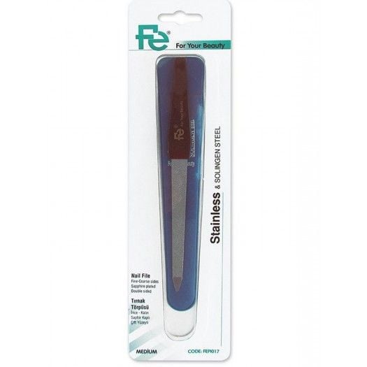 Fe Nail File Fine-Coarse Sides Sapphire Plated Double Sided - Bloom Pharmacy