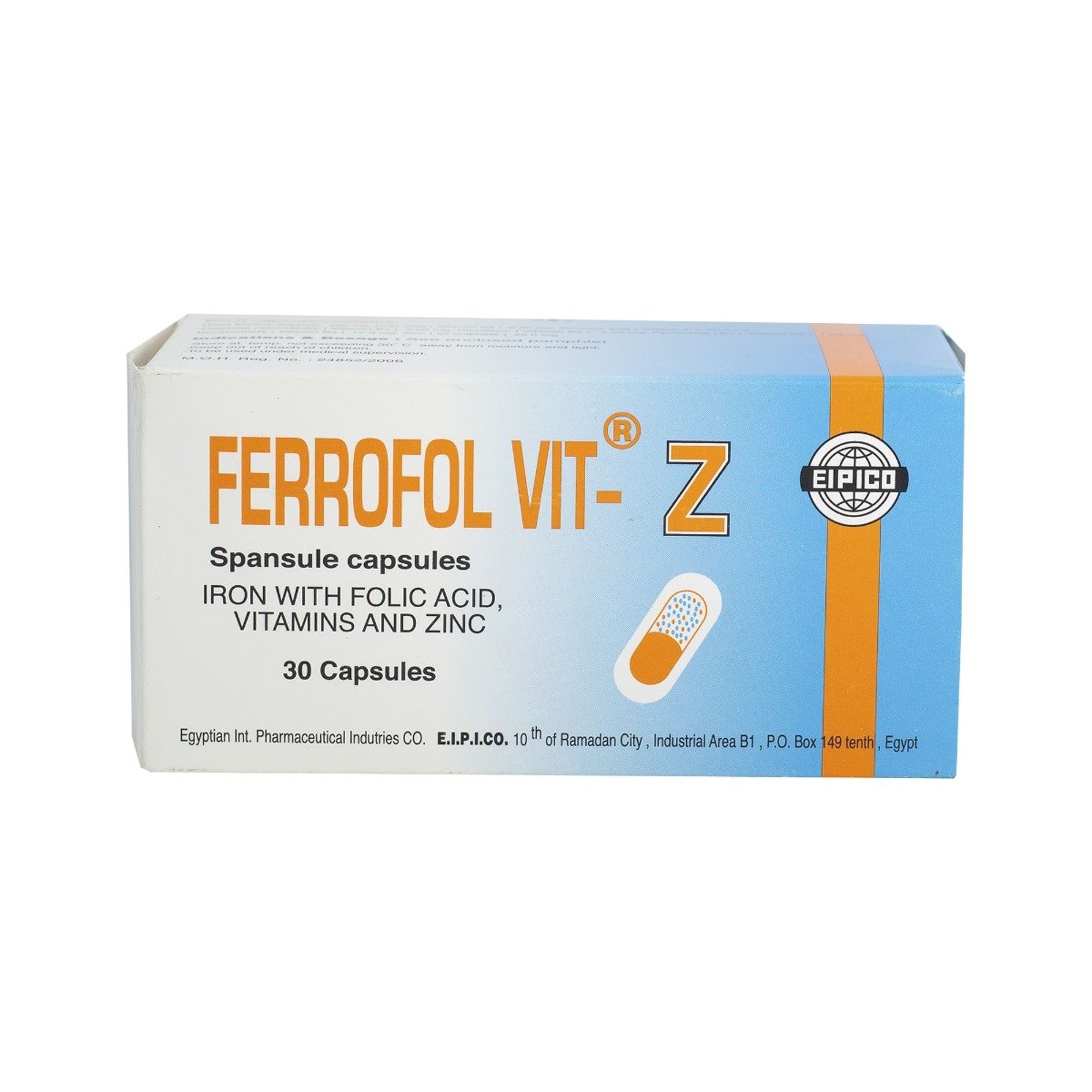 Ferrofol Vit Z - 30 Capsules - Bloom Pharmacy