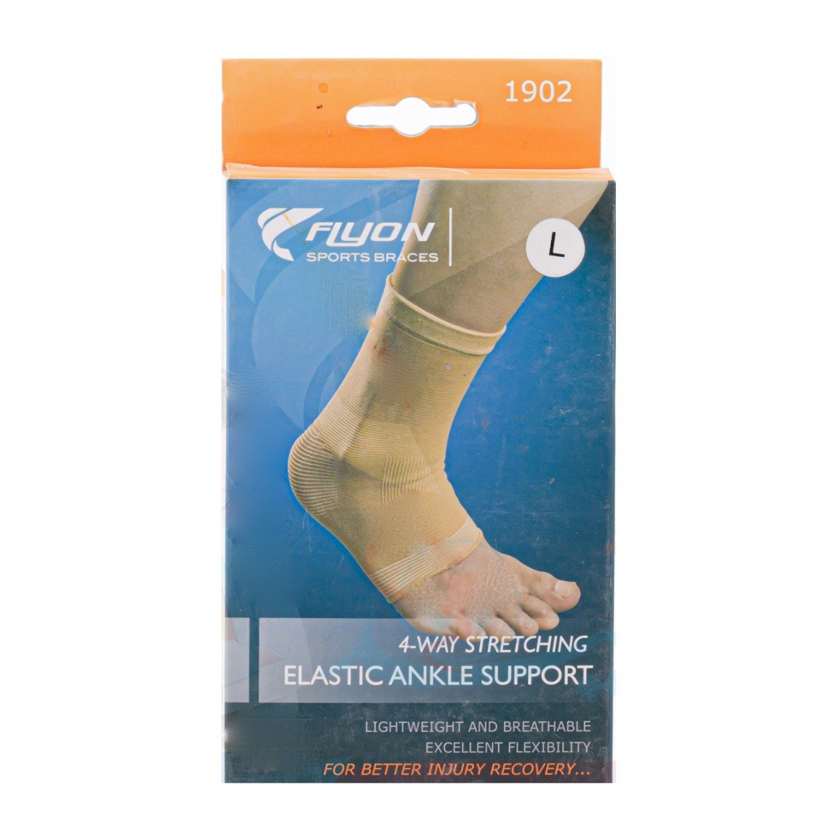 Flyon Elastic Ankle Support Size (L) - Bloom Pharmacy
