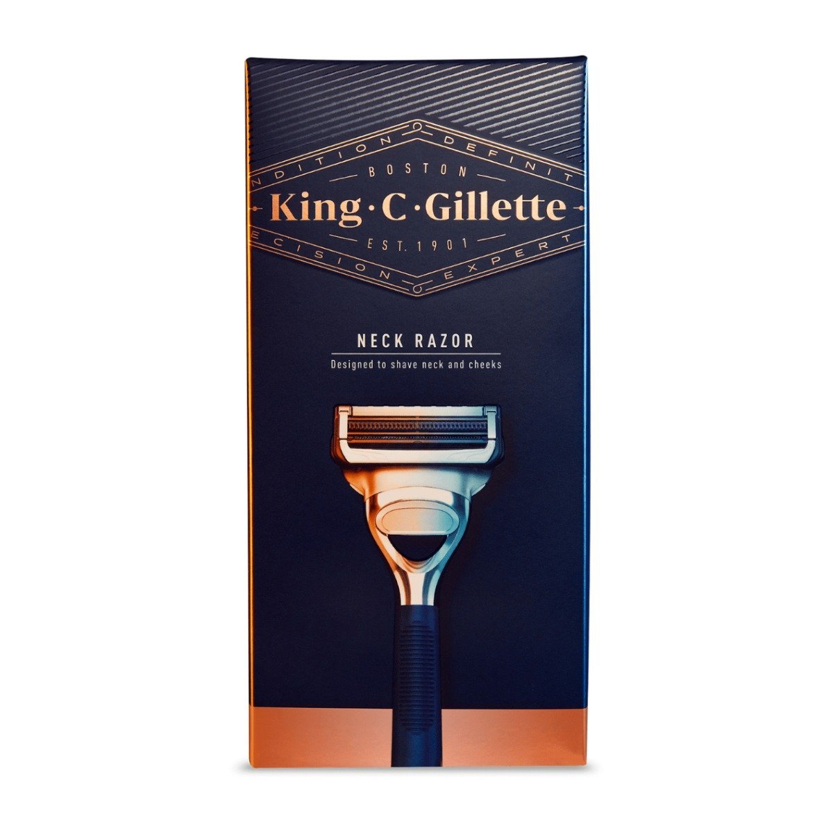 Gillette King. C. Gillette Neck Razor - 2 Blades - Bloom Pharmacy