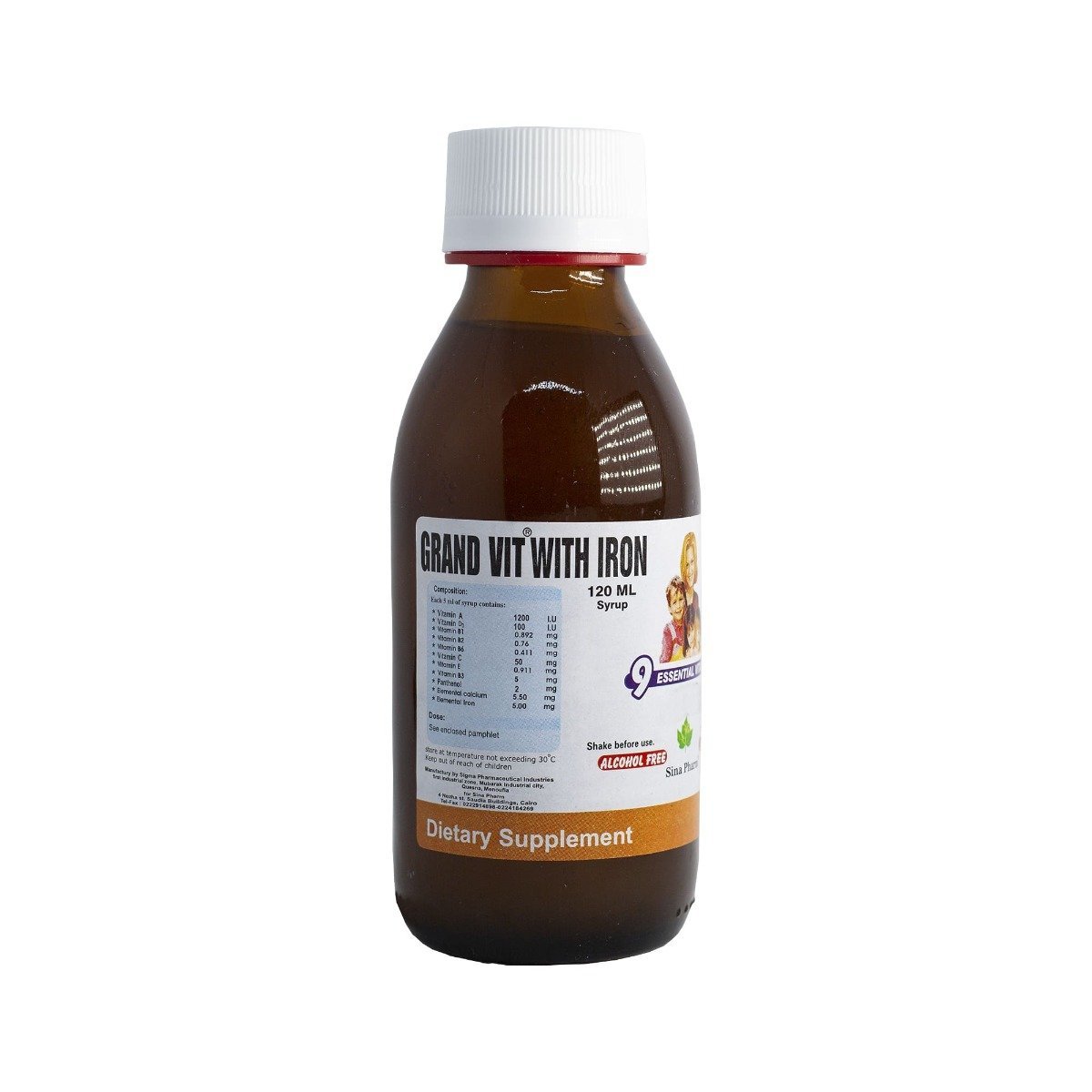 Grand Vit Iron Suspension - 120 ml - Bloom Pharmacy