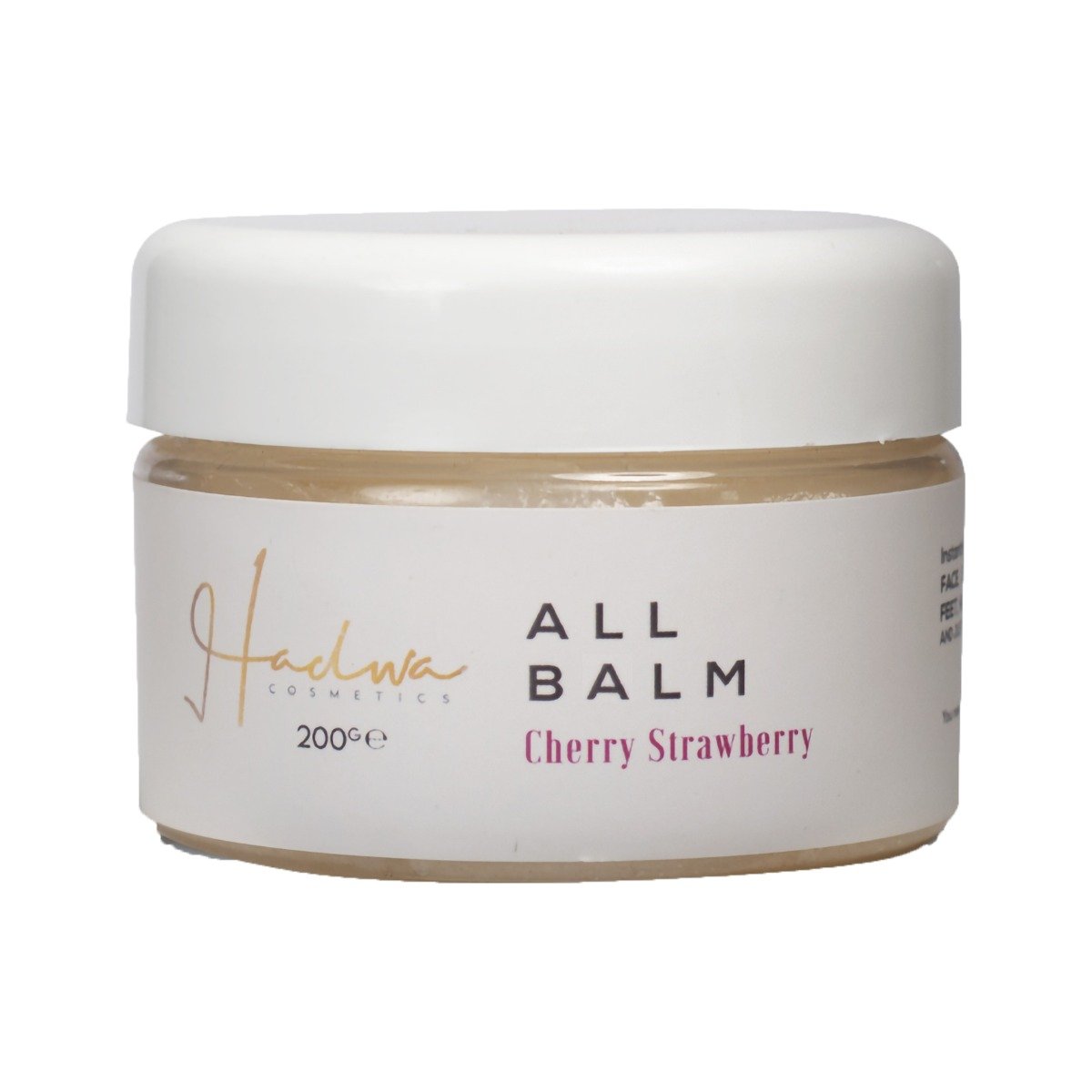 Hadwa Cosmetics All Balm Cherry Strawberry Balm – 200ml - Bloom Pharmacy