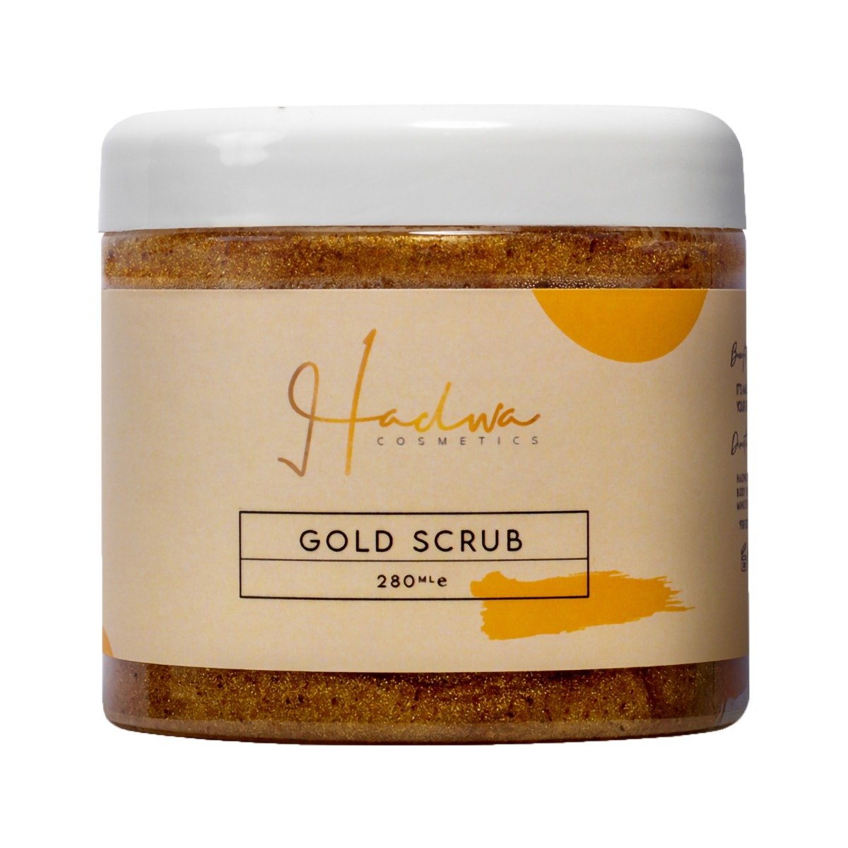Hadwa Cosmetics Gold Scrub – 280ml - Bloom Pharmacy