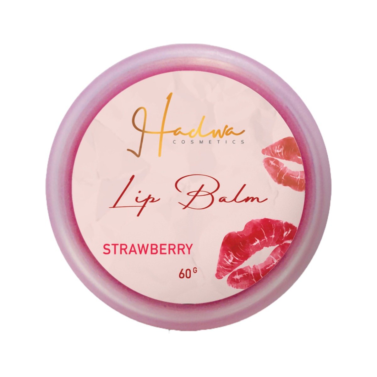 Hadwa Cosmetics Strawberry Lip Balm – 60gm - Bloom Pharmacy