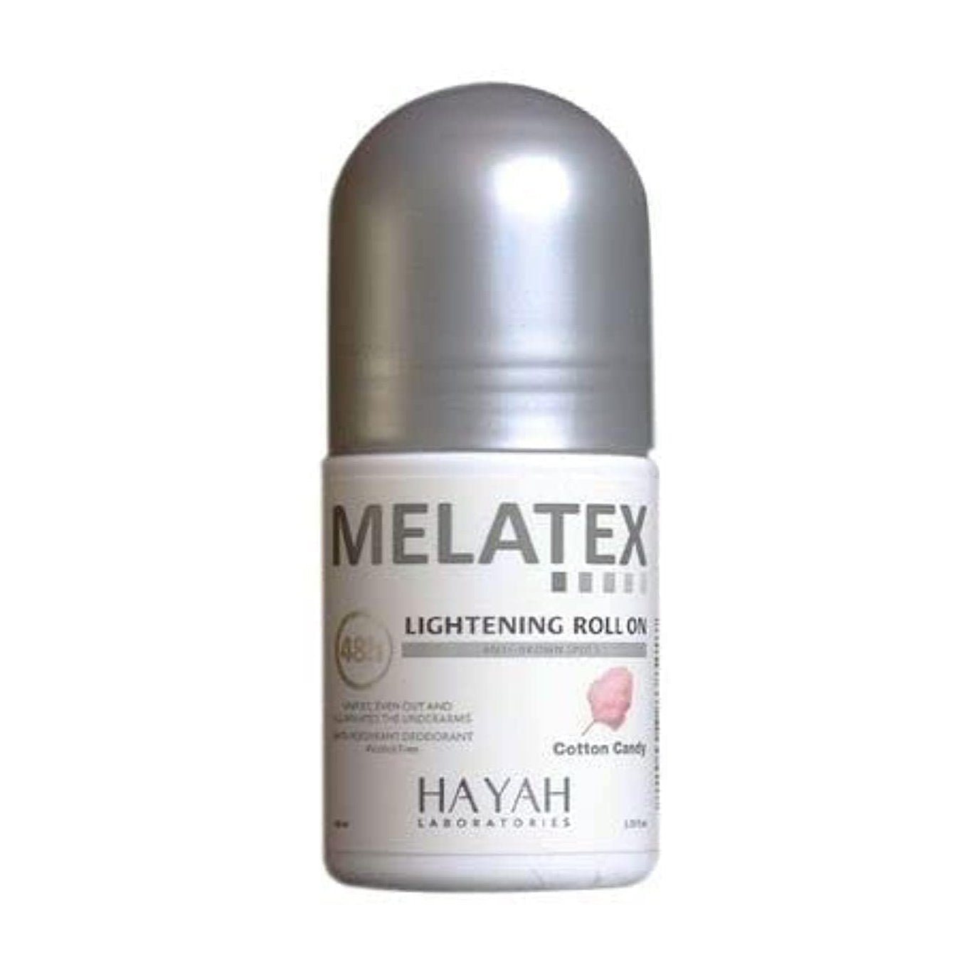 Hayah Melatex Candy Cotton Lightening Roll On Deodorant - 40ml - Bloom Pharmacy