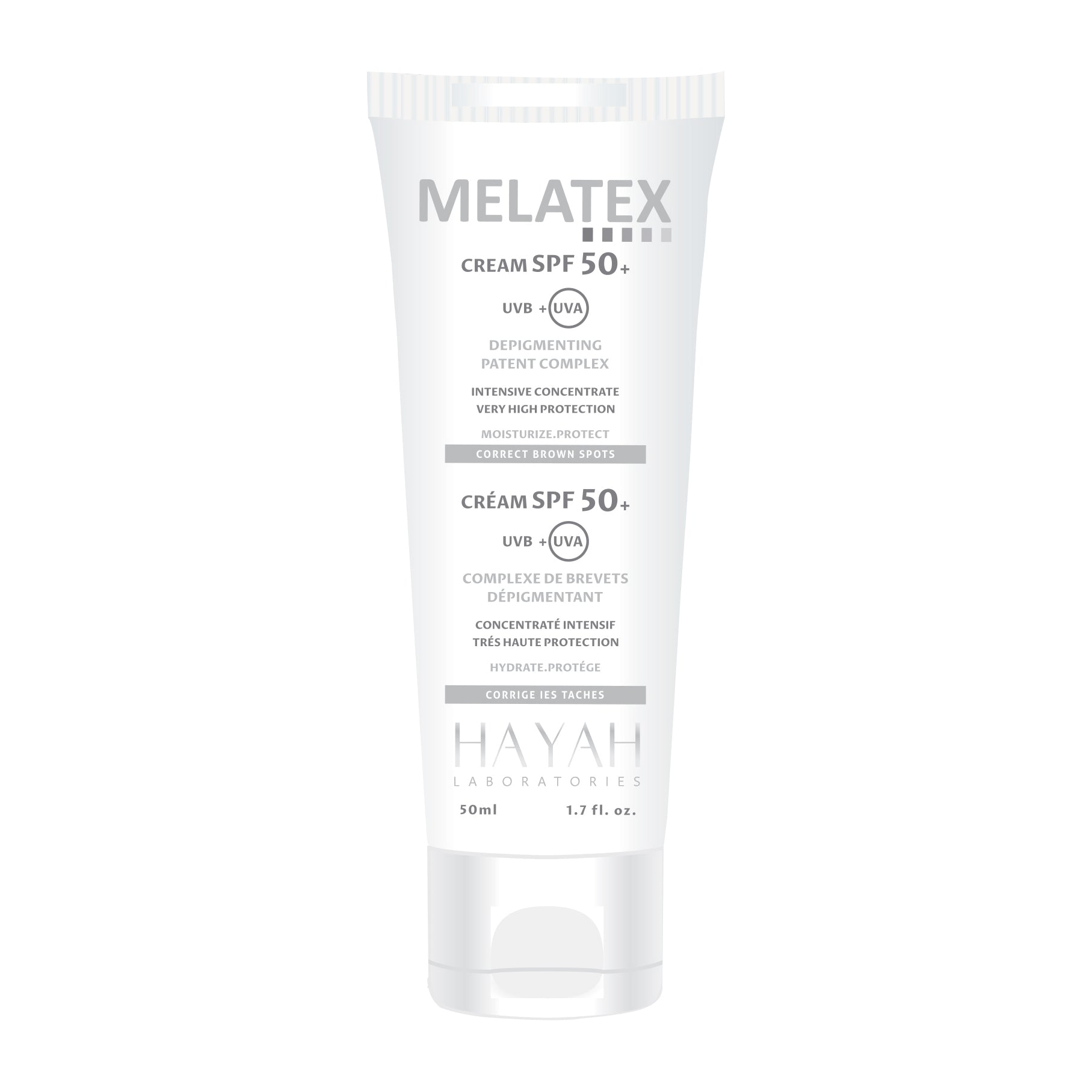 Hayah Melatex SPF50+ Sunscreen Cream - 50ml - Bloom Pharmacy