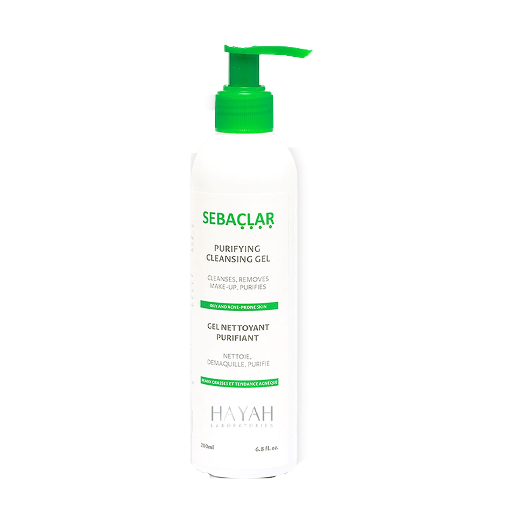 Hayah Sebaclar Purifying Cleansing Gel – 200ml - Bloom Pharmacy