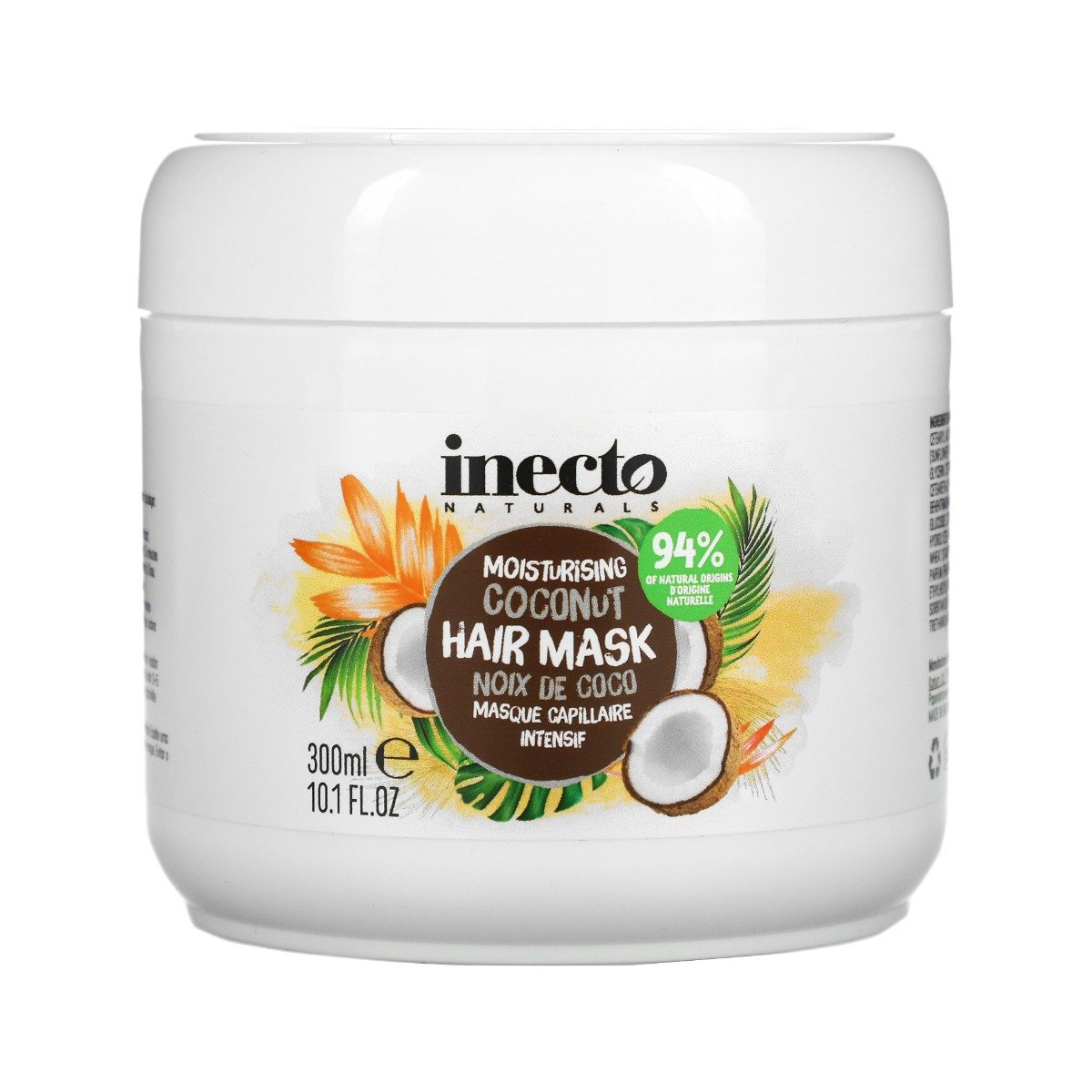 Inecto Moisturising Coconut Hair Mask - 300ml - Bloom Pharmacy