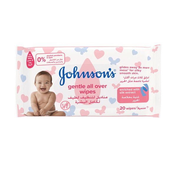 Johnsons Gentle All Over Baby Wipes - Bloom Pharmacy