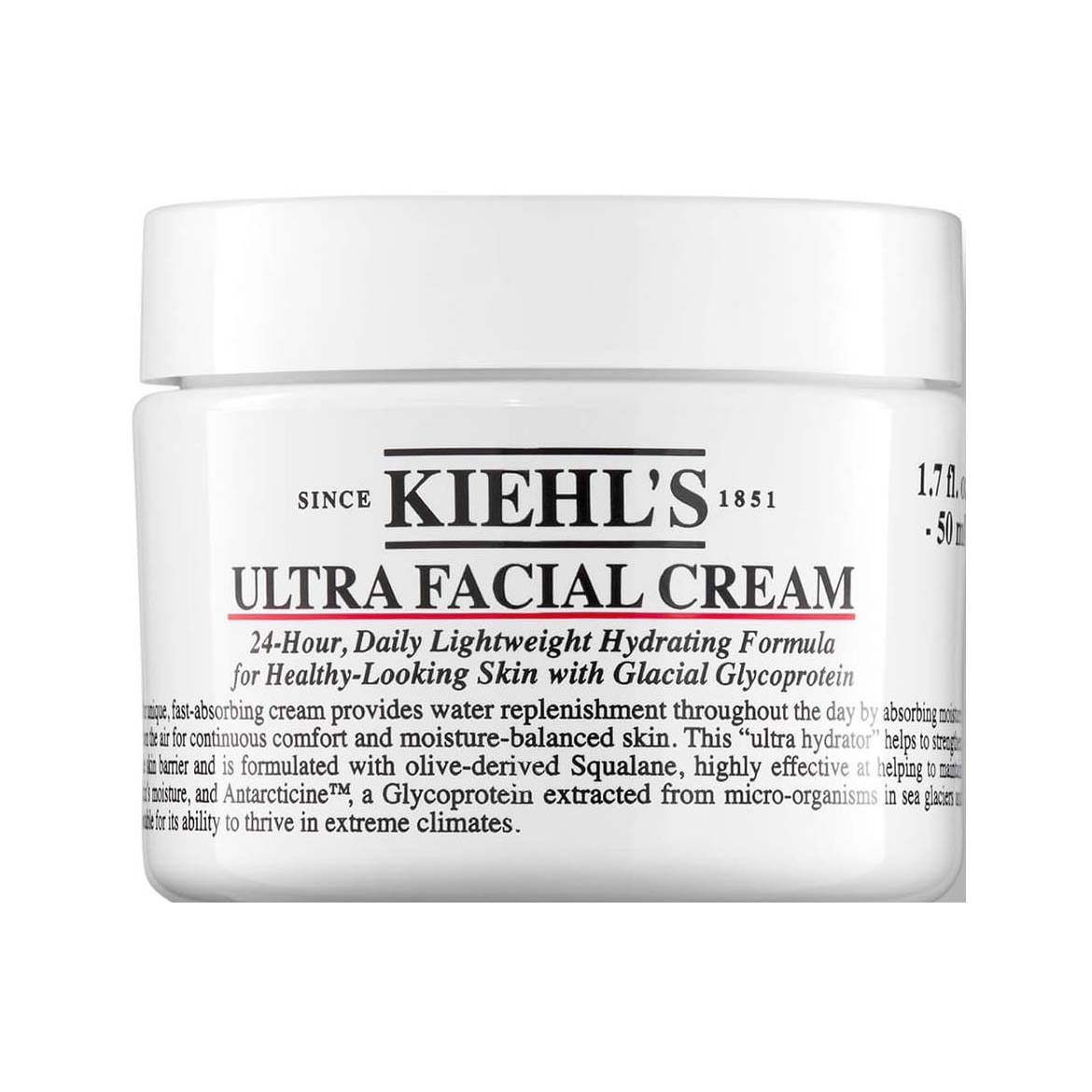 Kiehl's Ultra Facial Cream Glacial Glycoprotein – 50ml - Bloom Pharmacy