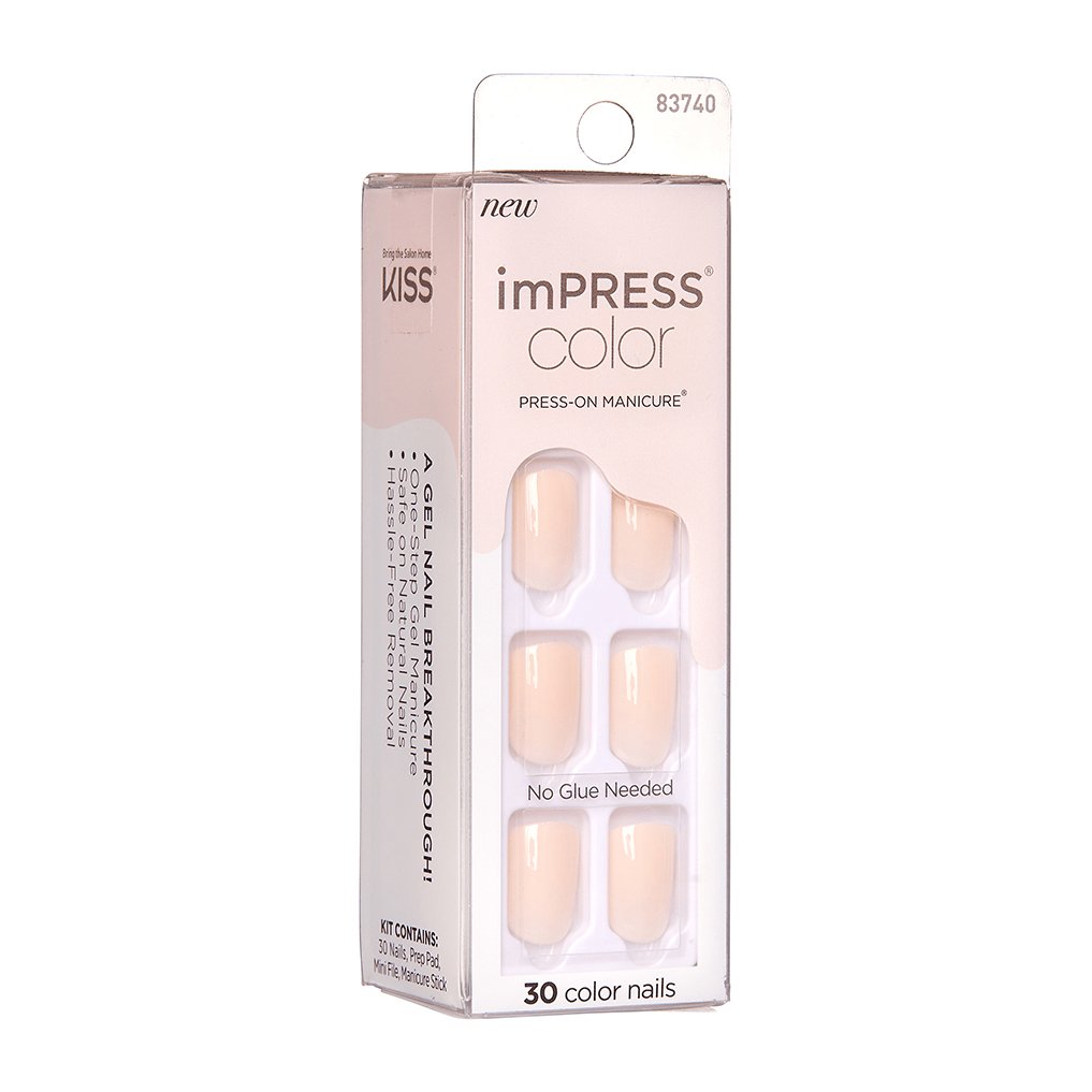 Kiss Impress Color 001 Point Pink Nails – 83740 - Bloom Pharmacy