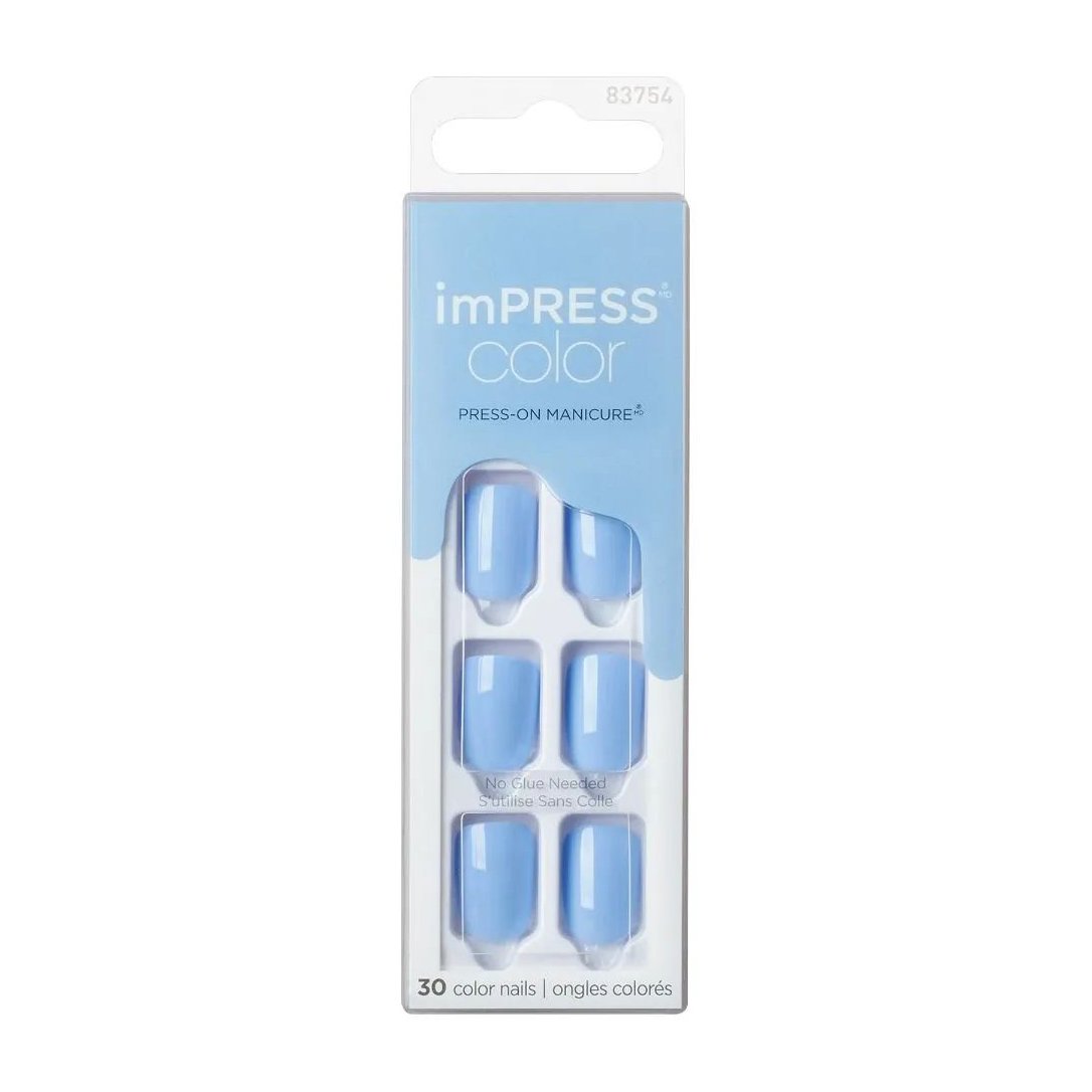 Kiss Impress Color 015 Baby Why So Blue Nails - 83754 - Bloom Pharmacy