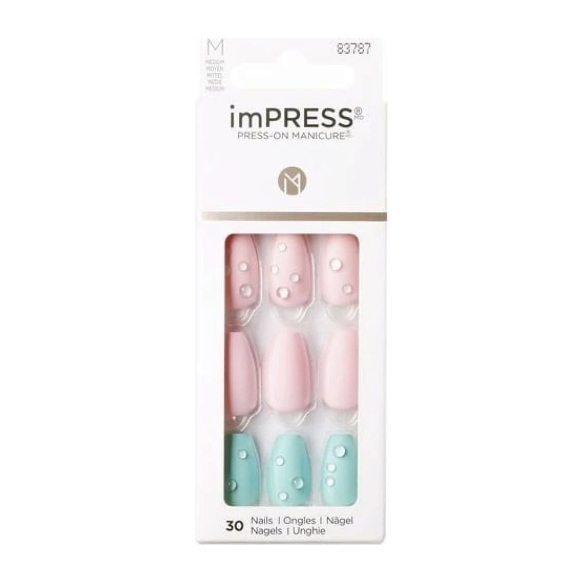Kiss Impress Medium Dew Drop Nails - 83787 - Bloom Pharmacy