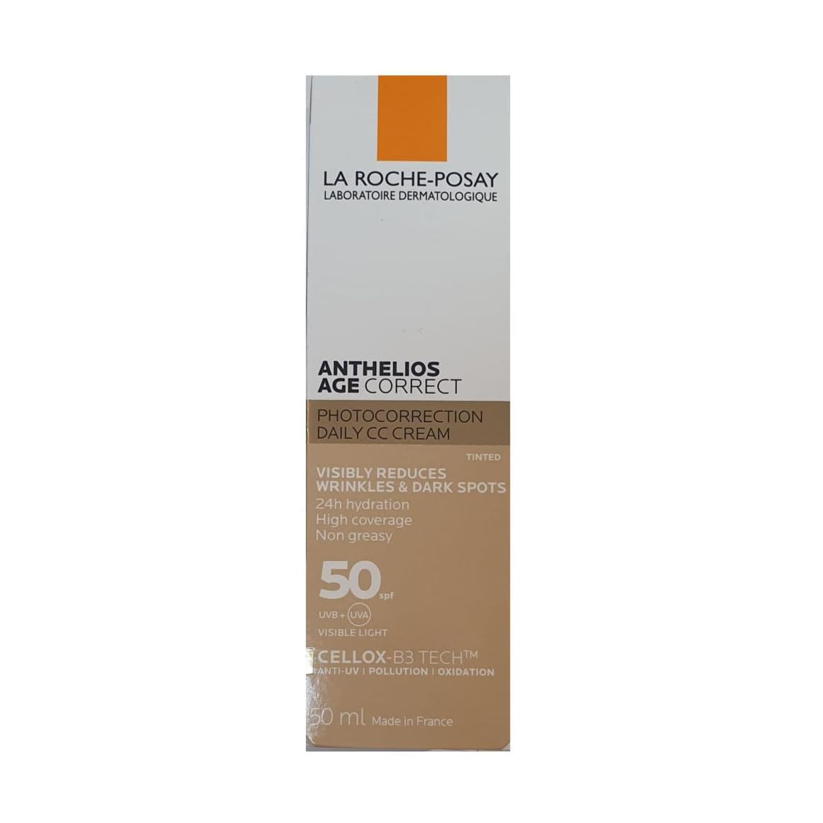 La Roche-Posay Anthelios Age Correct Tinted SPF 50+ Cream - 50ml - Bloom Pharmacy