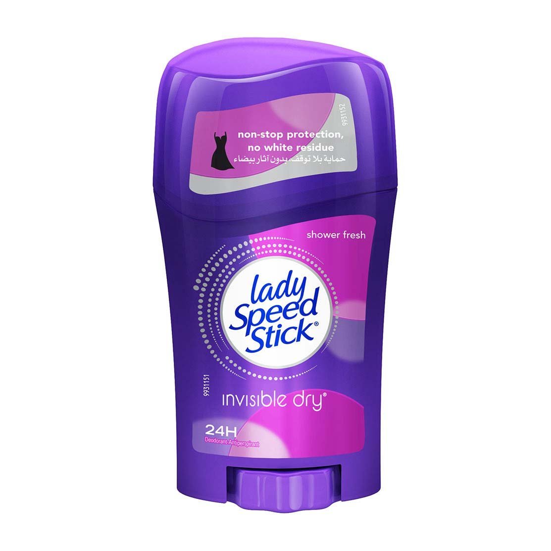 Lady Speed Stick Shower Fresh Invisible Dry Deodorant Stick - 40gm - Bloom Pharmacy