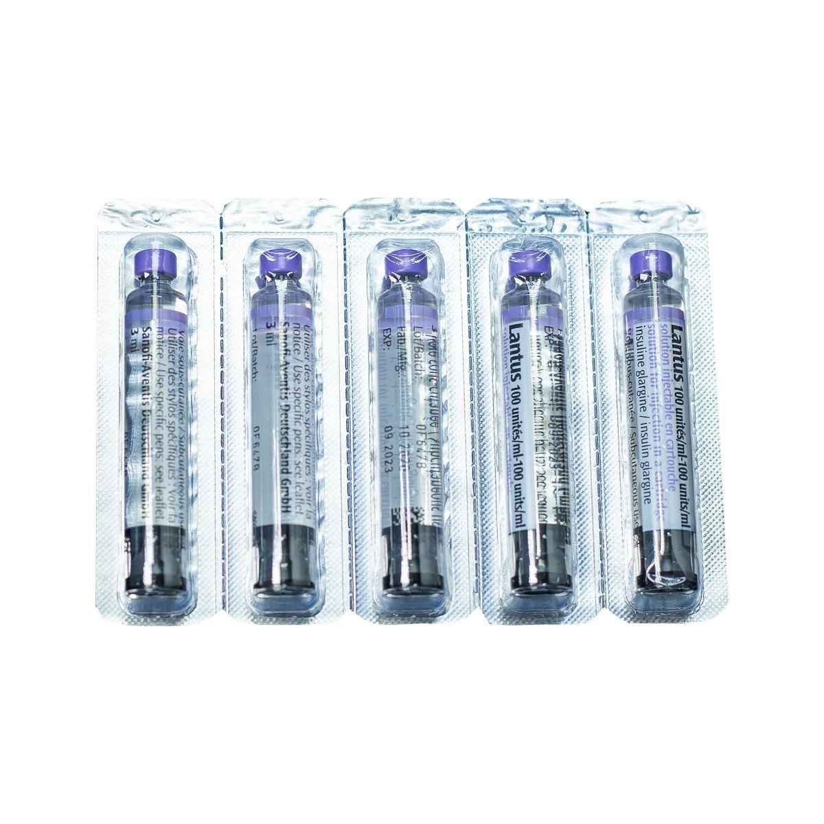 Lantus 100 I.U-1 ml 3 ml - 5 cartridges - Bloom Pharmacy