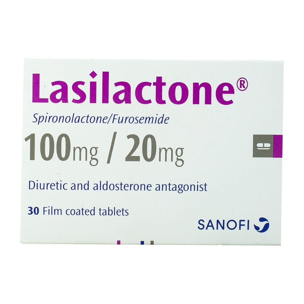 Lasilactone 100 mg- 20 mg - 30 Tablets - Bloom Pharmacy