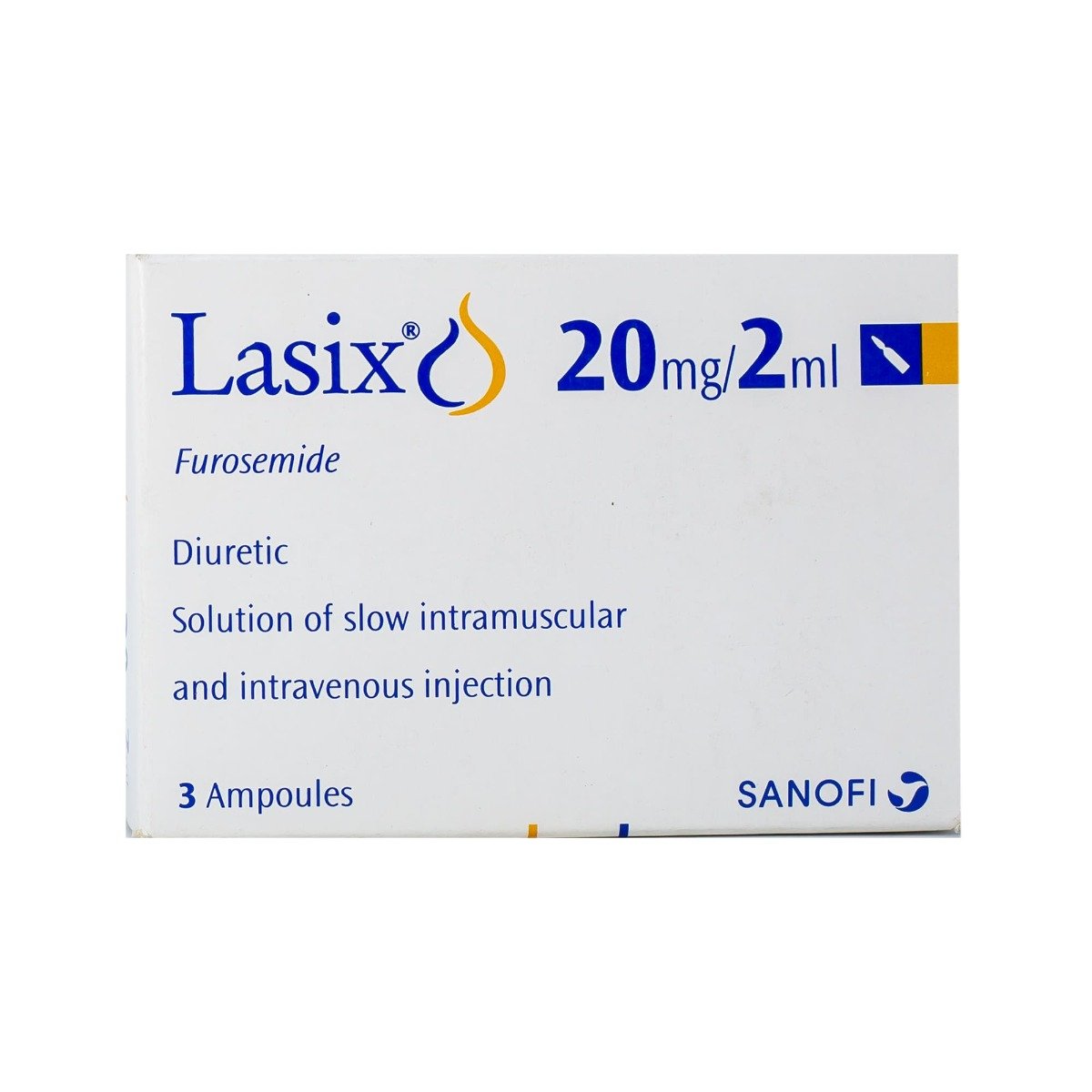 Lasix 20 mg - 3 Ampoules - Bloom Pharmacy